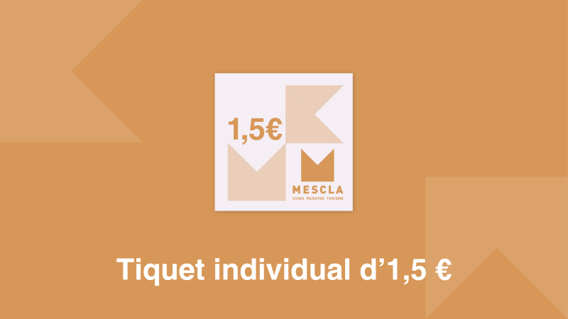 Tiquet individual d'1,5 €