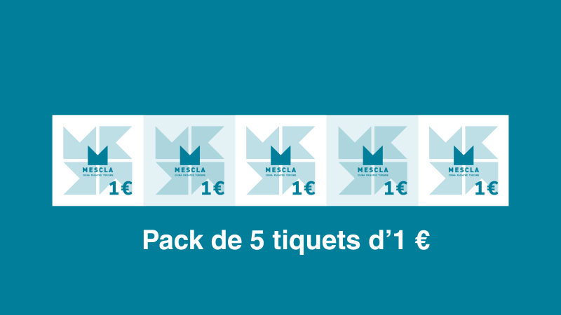 Pack de 5 tiquets d’1 €