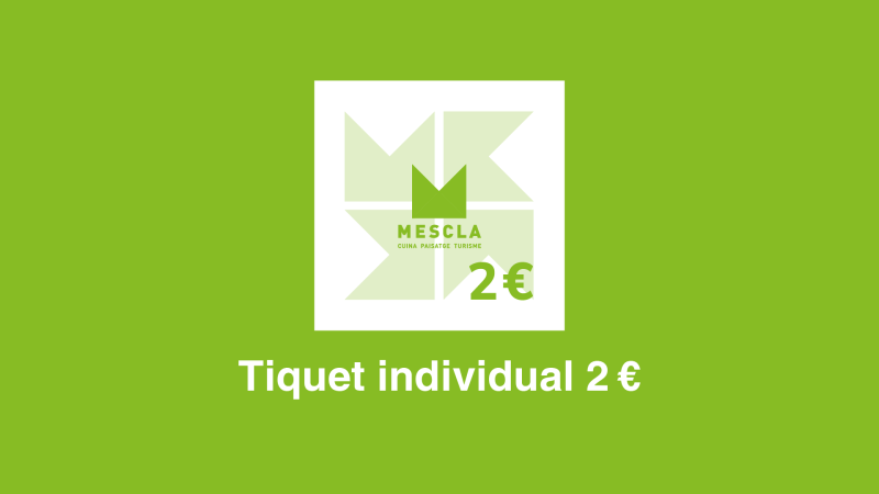 Tiquet individual de 2 €